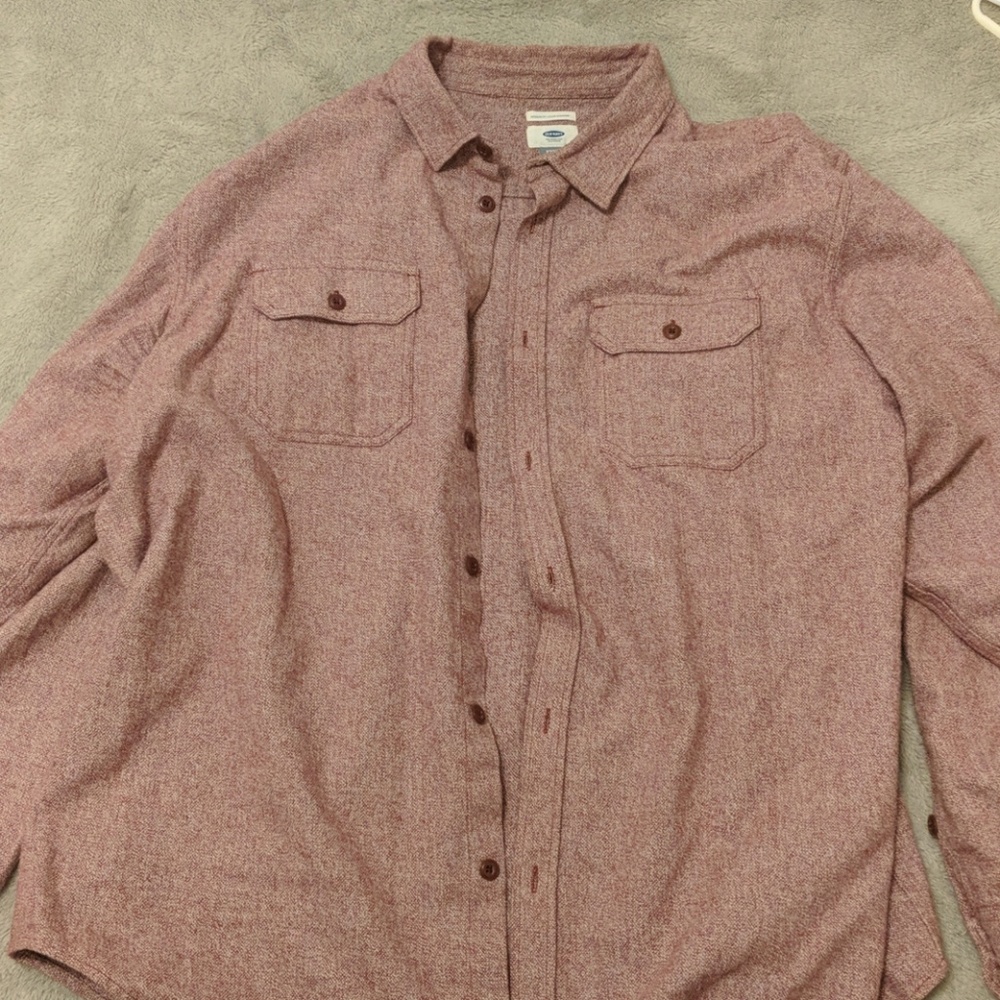 Light red flannel jacket